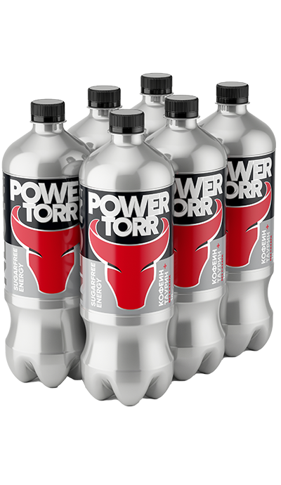 Энергетический напиток Power Torr Neon Sugarfree Energy, 1,0 л, 6 шт